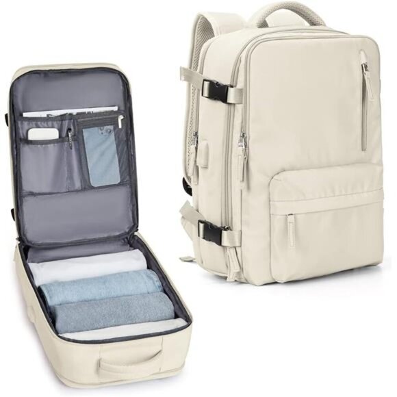 Carry On Backpack for Women, Airline Approved Large Travel Backpack - Picture 1 of 7